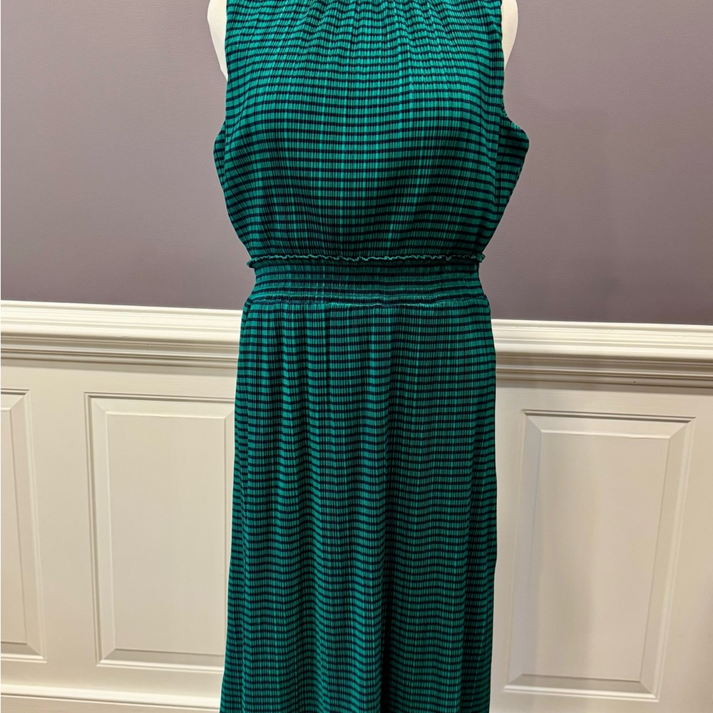 NWOT Draper James Green Sleeveless V-Neck Maxi Sundress